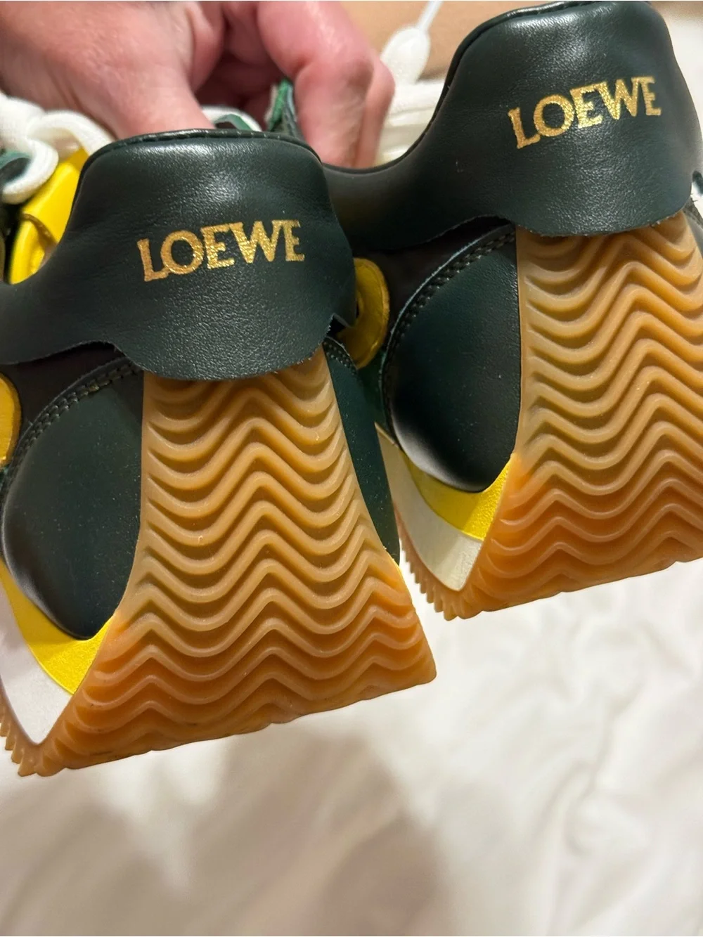 AUTHENTIC LOEWE FLOW SNEAKERS GRADIENT GREEN